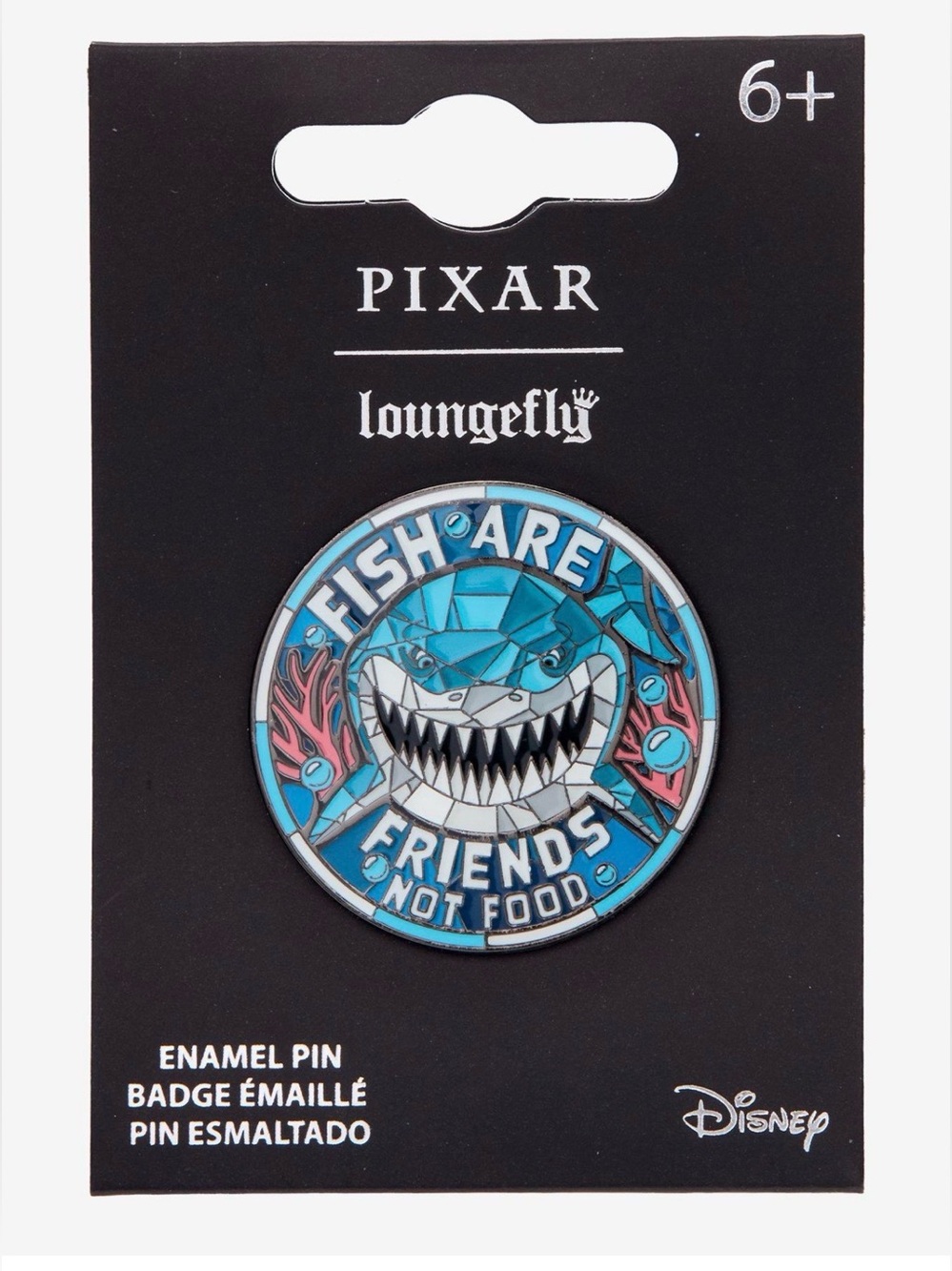 NWT Loungefly Disney/Pixar Finding Nemo Bruce fish are friends enamel pin